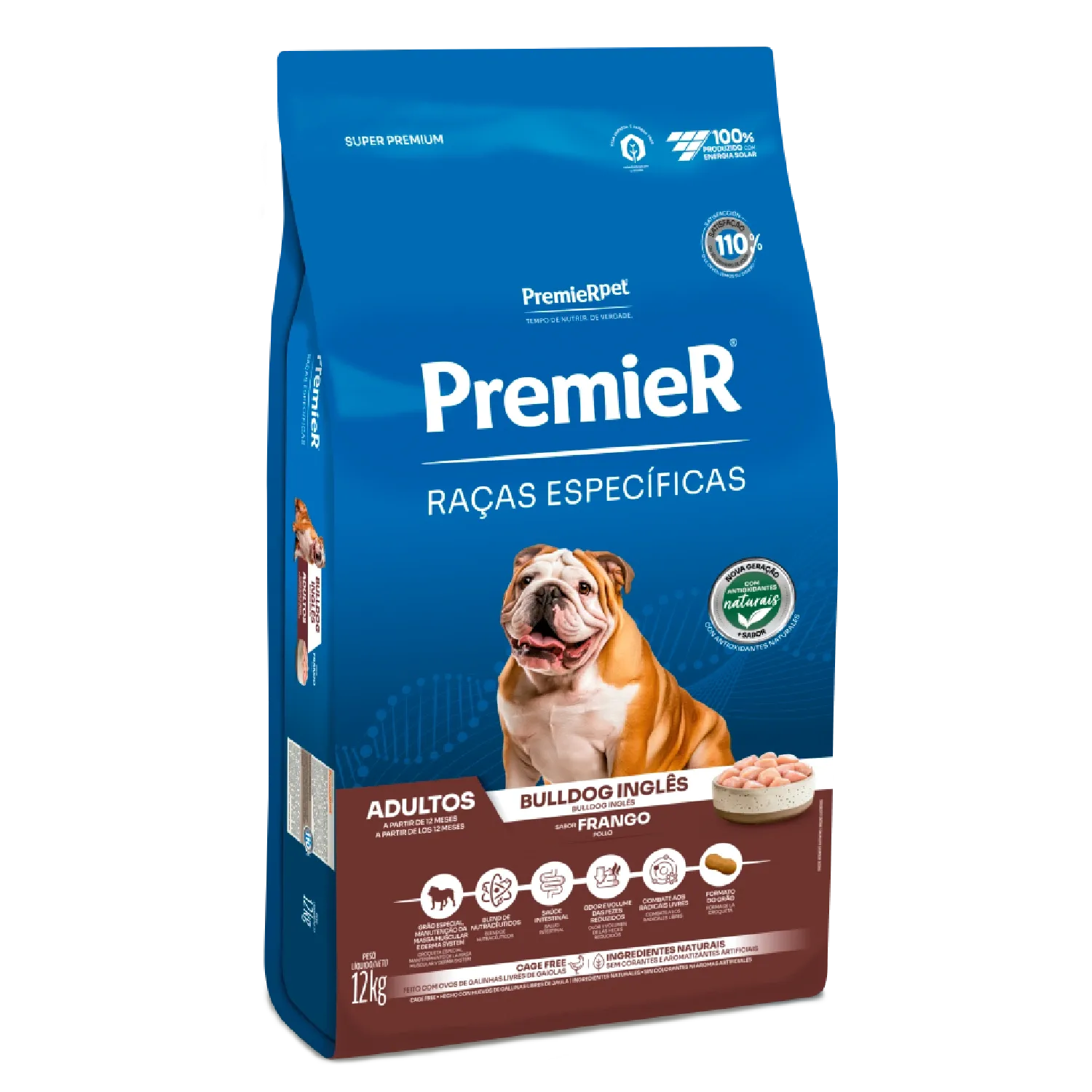 Ração Premier Raças Específicas Bulldog Inglês Adultos Frango